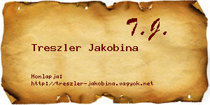 Treszler Jakobina névjegykártya